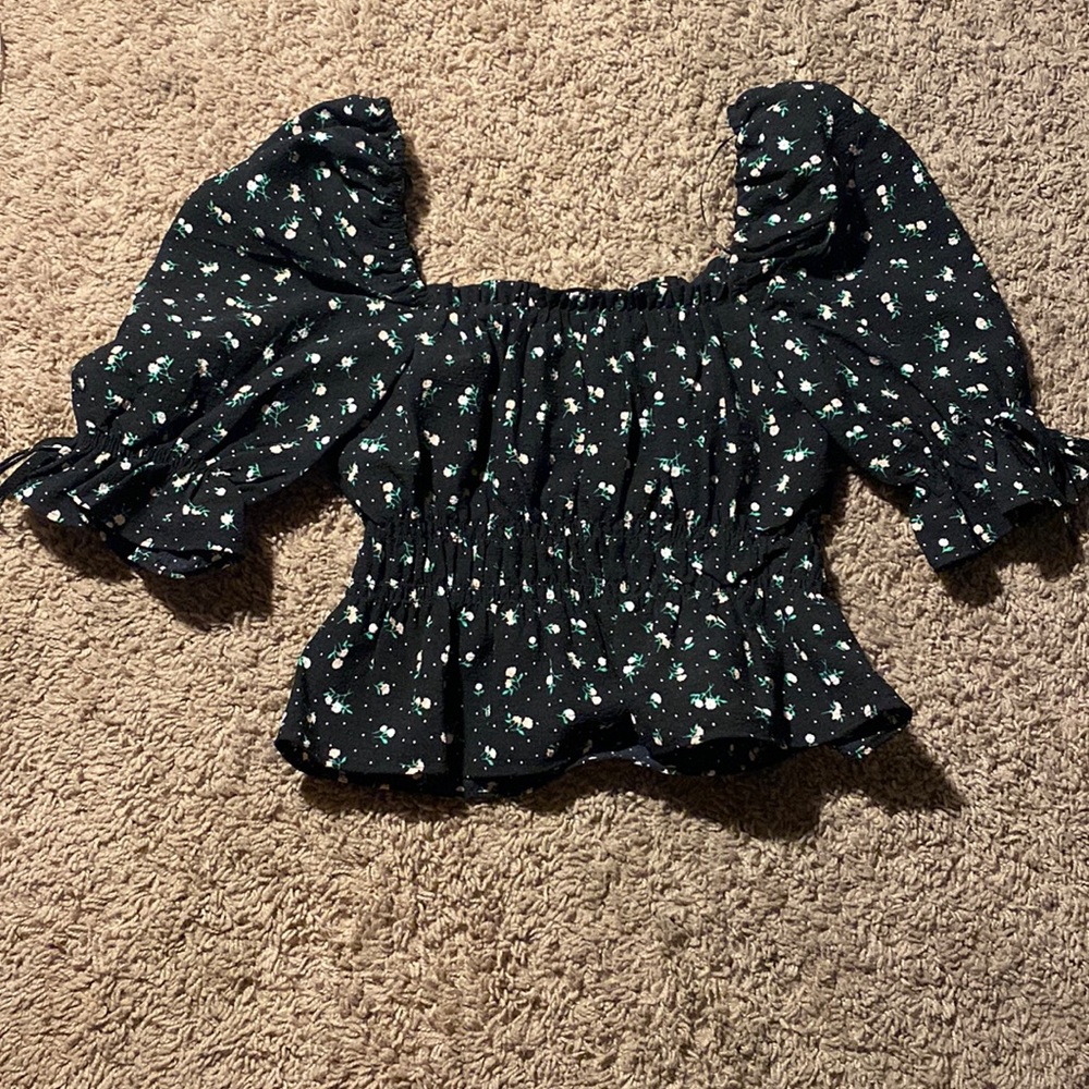 floral crop top